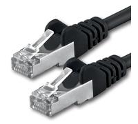 1aTTack - Cavo Patch CAT 5e Crossover FTP con 2 spine RJ45 nero 5 m