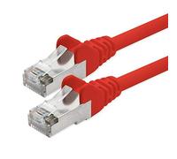 1aTTack - Cavo Patch CAT 5e Crossover FTP con 2 spine RJ45 rosso 2 m