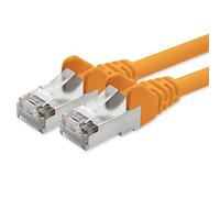 1aTTack - Cavo Patch di rete CAT 5e con schermatura FTP con 2 spine RJ45 arancione 3 m