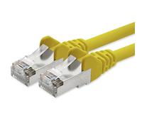 1aTTack - Cavo Patch di Rete Cat 5e con schermatura FTP con 2 Spine RJ45 Giallo 2 m