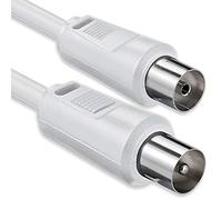 1aTTack cavo per antenna satellitare Cavo coassiale cavo coassiale connettore coassiale F da maschio a femmina, a doppia, tripla o quadrupla schermatura, 75 db/85 db/100 db/110 db/120 db/125 db
