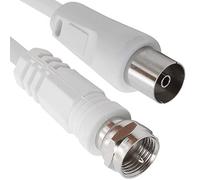 1aTTack cavo per antenna satellitare Cavo coassiale cavo coassiale connettore coassiale F da maschio a femmina, a doppia, tripla o quadrupla schermatura, 75 db/85 db/100 db/110 db/120 db/125 db