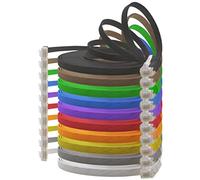 1aTTack.de 0,25m - 10 colori - 10 pezzi - Cavo di Rete Ethernet Cat6 Piatto Lan Gigabit RJ45 Cat 6 compatibile Cat5 Cat5e Cat7 Cat8