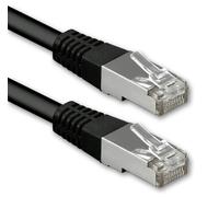 1aTTack.de® 0,25m - negro - 1 Stück - CAT6 CAT 6 Ethernet LAN cable de red 1000 Mbit/s CAT6 Doble blindado PIMF 250MHz libre de halógenos compatible con CAT5e CAT6a CAT7 CAT8