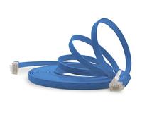 1aTTack.de 0,5m - blu - 1 Stück - Cavo di Rete Ethernet Cat6 Piatto Lan Gigabit RJ45 Cat 6 compatibile Cat5 Cat5e Cat7 Cat8