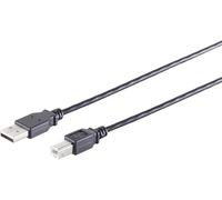 1aTTack.de 1 cavo adattatore da USB-A a USB-B, 2.0, nero, 1,8 m - Questo cavo USB standard consente di collegare, ad esempio, un disco rigido esterno al PC.
