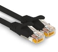 1aTTack.de - 1 cavo di rete Cat7 da 25 m, Cat.7 Ethernet, cavo patch Lan & Cat 7 per la massima velocità Internet e collega tutti i dispositivi con presa RJ 45 nero