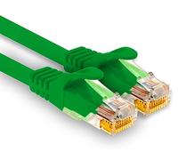1aTTack.de - 1 cavo di rete Cat7 da 3,0 m, Cat.7 Ethernet, cavo patch Lan & Cat 7 per la massima velocità di Internet e collega tutti i dispositivi con presa RJ 45 verde