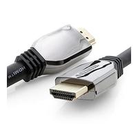 1aTTack.de 1 cavo HDMI ad alta velocità da 1,0 m, 10 K, con Ethernet fino a 48 Gbps per applicazioni di fascia alta, testato secondo le specifiche di prova HDMI 2.1, nero, 1 pezzo