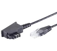 1aTTack.de 1 cavo router TAE-F su RJ45 (8P2C) TAE cavo di collegamento router alla presa del telefono compatibile con DSL VDSL ADSL Fritzbox Internet, nero