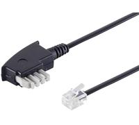 1aTTack.de 1 cavo telefonico da 10 m, TAE-N a RJ11 6/4, 6P4C, con occupazione internazionale per segreteria telefonica, modem fax