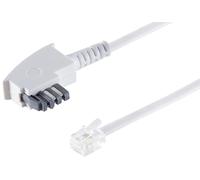 1aTTack.de 1 cavo telefonico da 10 m, TAE-N a RJ11 6/4, 6P4C, con occupazione internazionale per segreteria telefonica, modem fax