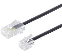 1aTTack.de 1 cavo telefonico RJ11 (6/4) a RJ45 (8/4), connettore western per presa telefonica, modem router fax, ISDN DSL VDSL Internet
