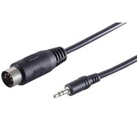 1aTTack.de 1 connettore jack da 1,5 m, stereo da 3,5 mm su 5 poli, connettore a diodo DIN di alta qualità, cavo adattatore audio di alta qualità, contatti nichelati, perfetto per strumenti musicali