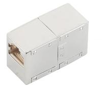 1aTTack.de 1 connettore RJ45 completamente schermato adattatore western femmina 8/8 su femmina occidentale 8/8 1:1 occupazione contatti dorati senza schermatura per telefono rete DSL