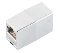 1aTTack.de 1 connettore RJ45 metallizzato, adattatore western femmina 8 - 8 su western femmina 8 - 8 1:1 occupazione contatti placcati oro senza schermatura per telefono rete DSL