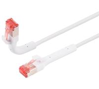1aTTack.de, 1 m, cavo di rete, 1 pezzo, cavo patch Cat.6A, guaina flessibile a 90 gradi in tutte le direzioni - connettore RJ45 - 10 Gbit/s - cavo Ethernet ad alta flessibilità per LAN, DSL, server