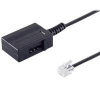 1aTTack.de 1 x 0,2 m - Western-maschio 6/4 su TAE N femmina adattatore telefonico cavo crimpato connettori nichelati e placcati in oro