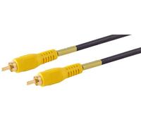 1aTTack.de 1 x 10 m - Cavo video cinch, cinch maschio a cinch maschio, contatti placcati in oro, cavo di collegamento video composito per TV, DVD, proiettore, fotocamera