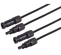 1aTTack.de 1 x 3,0 m - Set di cavi di prolunga PV4 4 mm² H1Z2Z2-K IEC 62852 per impianti fotovoltaici Senza alogeni Resistente ai raggi UV IP68 Isolamento in rame stagnato XLPO