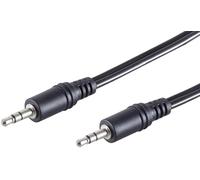 1aTTack.de 1 x 5,0 m - Cavo jack stereo da 3,5 mm nero con spina a doppia estremità Connessione audio di alta qualità Spine stampate Contatti nichelati