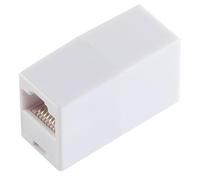 1aTTack.de 1 x adattatore RJ45 bianco femmina occidentale 8/8 su femmina occidentale 8/8 1:1 occupazione contatti dorati senza schermatura per telefono rete DSL