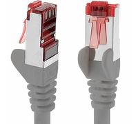 1aTTack.de 10 m, 1 pezzo, cavo Ethernet Cat6, RJ45, grigio, cavo di rete ad alta velocità per streaming, giochi, TV e computer, stabile e durevole, perfetto per la rete domestica e l'ufficio