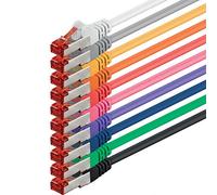 1aTTack.de 10x 1m - Cavo patch di rete Cat 6 Cat6 RJ45 SFTP - 10 colori