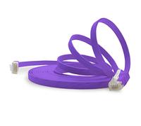 1aTTack.de 15m - viola - 1 Stück - Cavo di Rete Ethernet Cat6 Piatto Lan Gigabit RJ45 Cat 6 compatibile Cat5 Cat5e Cat7 Cat8