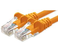 1aTTack.de 1m Cavo di Rete arancione - 1x - Cat.6 Ethernet Gigabit Lan RJ45 10 100 1000 Mbit s - Cavo Patch UTP compatibile con Cat.5 Cat.5e Cat.7 Cat.8 - arancione - 1x - 1m