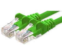 1aTTack.de 1m Cavo di Rete verde - 1x - Cat.6 Ethernet Gigabit Lan RJ45 10 100 1000 Mbit s - Cavo Patch UTP compatibile con Cat.5 Cat.5e Cat.7 Cat.8 - verde - 1x - 1m