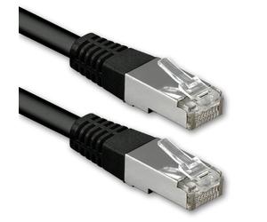 1aTTack.de® 1m - negro - 1 Stück - CAT6 CAT 6 Ethernet LAN cable de red 1000 Mbit/s CAT6 Doble blindado PIMF 250MHz libre de halógenos compatible con CAT5e CAT6a CAT7 CAT8