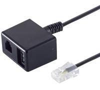 1aTTack.de 1x 0,15 m - Spina Western 8/4 a raccordo TAE N + raccordo Western 6/4