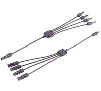 1aTTack.de 1x 0,6m - Set di cavi adattatori PV4 T 4/1, 4mm², nero/nero, 60cm per collegamenti paralleli di impianti fotovoltaici, 1kV