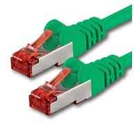 1aTTack.de 1x 1 m - Cavo patch di rete Cat 6 Cat6 RJ45 SFTP - verde