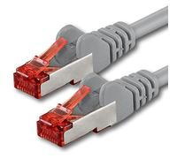 1aTTack.de 1x 10 m - Cavo patch di rete Cat 6 Cat6 RJ45 SFTP - grigio