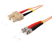 1aTTack.de 1x 10m OM2 LWL DX DUPLEX cavo patch SC/UPC - ST/UPC MM MULTIMODALE - 50/125 µm LSZH arancione