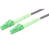 1aTTack.de 1x 10m OS2 LWL SX SIMPLEX cavo patch G.652.D LC/APC - LC/APC SM MONOMODALE - 9/125 µm ARMORED/LSZH grigio