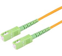 1aTTack.de 1x 1m OS2 LWL SX SIMPLEX cavo patch G.652.D SC/APC - SC/APC SM MONOMODALE - 9/125 µm LSZH giallo