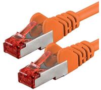 1aTTack.de 1x 20 m - Cavo di rete Cat 6 cavo patch Cat6 RJ45 SFTP - arancione