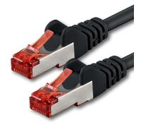 1aTTack.de 1x 20 m - Cavo patch di rete Cat 6 Cat6 RJ45 SFTP - nero