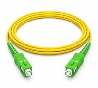 1aTTack.de 1x 2m OS2 LWL SX SIMPLEX cavo patch G.652.D SC/APC - SC/APC SM MONOMODALE - 9/125 µm LSZH giallo