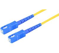 1aTTack.de 1x 2m OS2 LWL SX SIMPLEX cavo patch G.652.D SC/UPC - SC/UPC SM MONOMODALE - 9/125 µm LSZH giallo