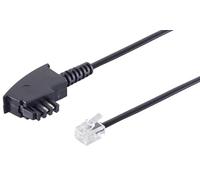 1aTTack.de 1x 3,0 m - Cavo telefonico da spina TAE-F a spina occidentale RJ11 RJ14 6P4C con assegnazione pin internazionale per telefoni Siemens, Telekom, Vodafone, DSL