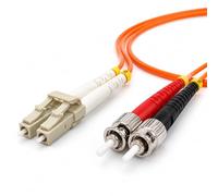 1aTTack.de 1x 3m OM2 LWL DX DUPLEX cavo patch LC/UPC - ST/UPC MM MULTIMODALE - 50/125 µm LSZH arancione