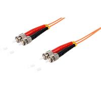 1aTTack.de 1x 3m OM2 LWL DX DUPLEX cavo patch ST/UPC - ST/UPC MM MULTIMODALE - 50/125 µm LSZH arancione