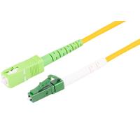 1aTTack.de 1x 5m OS2 LWL SX SIMPLEX cavo patch G.652.D LC/APC - SC/APC SM MONOMODALE - 9/125 µm LSZH giallo