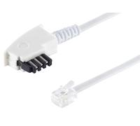 1aTTack.de 1x 6m - Cavo telefonico da spina TAE-F a spina Western 6/4 per telefoni Siemens