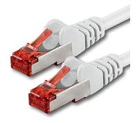1aTTack.de 1x 7,5 m - Cavo patch di rete Cat 6 Cat6 RJ45 SFTP - bianco