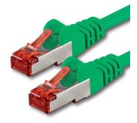 1aTTack.de 1x 7,5 m - Cavo patch di rete Cat 6 Cat6 RJ45 SFTP - verde